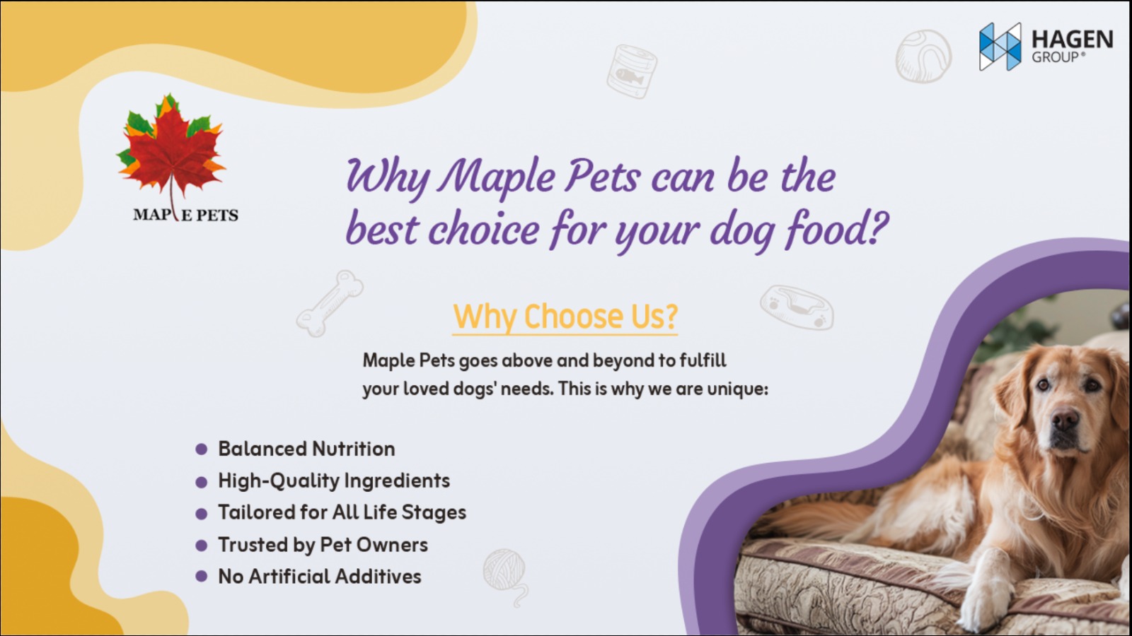 Maple pets dog food